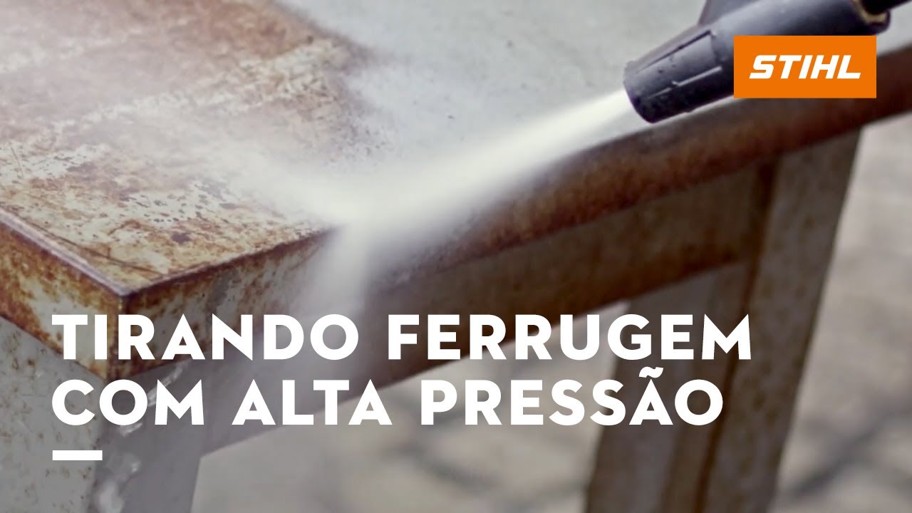 Como tirar ferrugem e tinta com lavadora de alta pressão